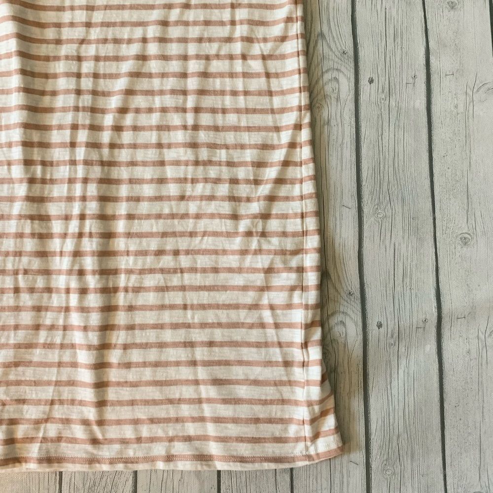 Universal Thread white and tan t-shirt dress-medium - Picture 3 of 6